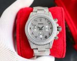 ROLEX Daytona 904L Steel 7750 Movement Full Diamond White Watch high quality replica rolex